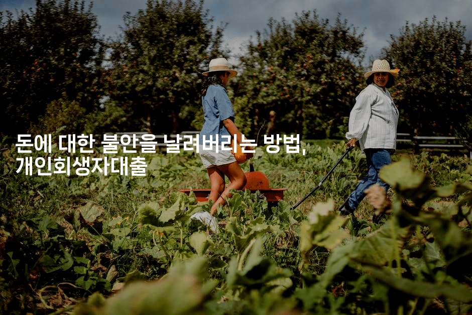 돈에 대한 불안을 날려버리는 방법, 개인회생자대출-아프리트립